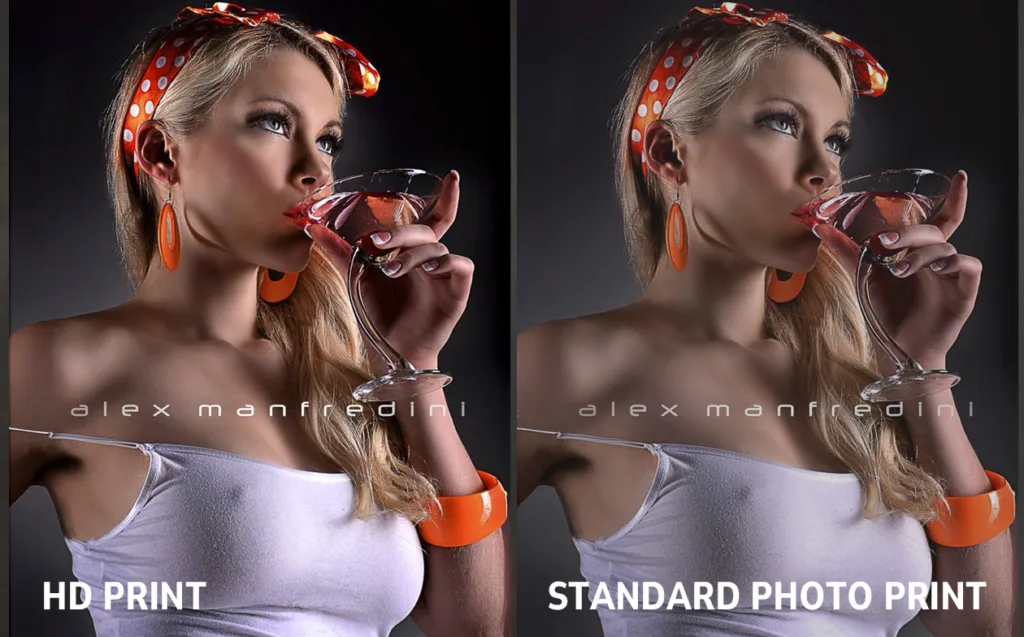 High Definition vs Standard Print Comparison of Erotic Fine Art Prints