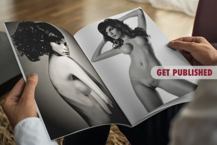 magazine showing photos of the erotic portraiture workshop