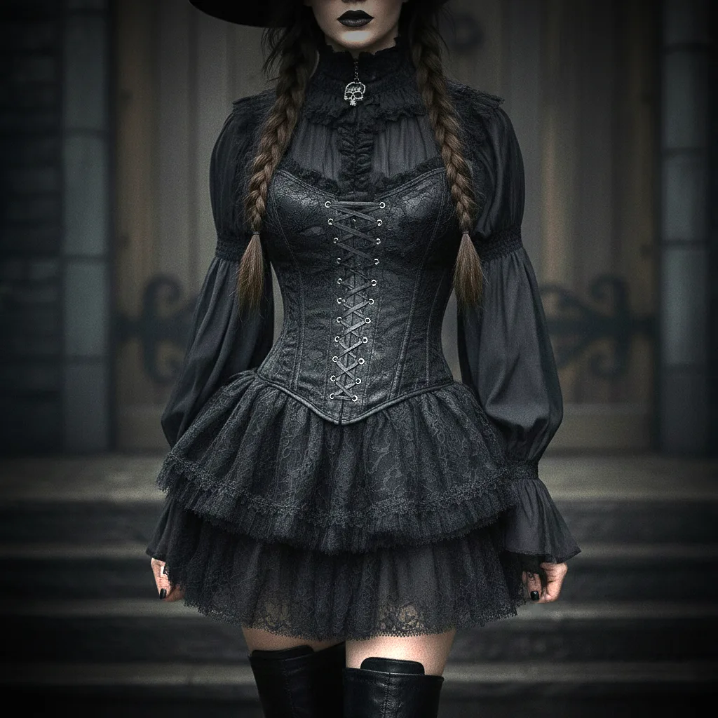Close up of the Gothic Corset