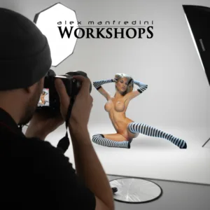 Model Posing for Photographer in a workshop by ALex Manfredini
